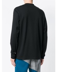 Мужской черно-белый свитшот с принтом от Martine Rose