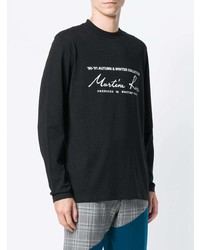 Мужской черно-белый свитшот с принтом от Martine Rose