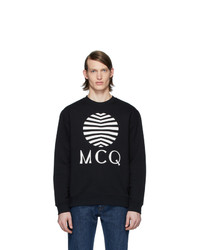 Мужской черно-белый свитшот с принтом от McQ Alexander McQueen