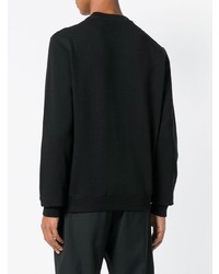 Мужской черно-белый свитшот с принтом от Versace