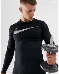 Мужской черно-белый свитшот с принтом от Nike Training