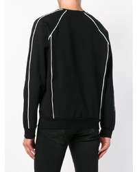 Мужской черно-белый свитшот с принтом от Versace Jeans