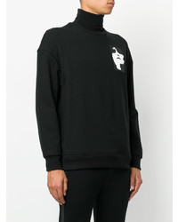 Мужской черно-белый свитшот с принтом от Neil Barrett