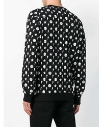 Мужской черно-белый свитшот с принтом от Hydrogen