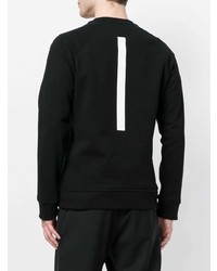 Мужской черно-белый свитшот с принтом от Neil Barrett