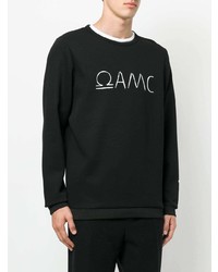 Мужской черно-белый свитшот с принтом от Oamc