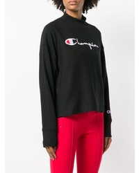 Женский черно-белый свитшот с принтом от Champion