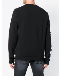 Мужской черно-белый свитшот с принтом от Versace Jeans