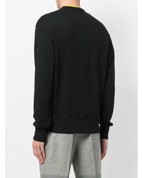 Мужской черно-белый свитшот с принтом от Versus