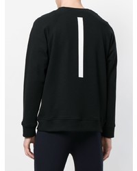 Мужской черно-белый свитшот с принтом от Neil Barrett