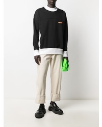 Мужской черно-белый свитшот от Ambush