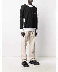 Мужской черно-белый свитшот от Ambush