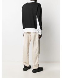 Мужской черно-белый свитшот от Ambush