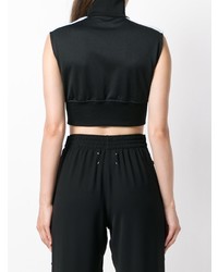 Черно-белый укороченный топ от Palm Angels