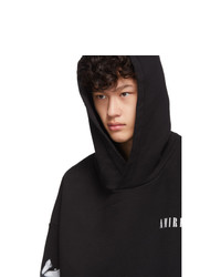 Мужской черно-белый худи с принтом от Amiri