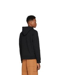 Мужской черно-белый худи с принтом от Kenzo