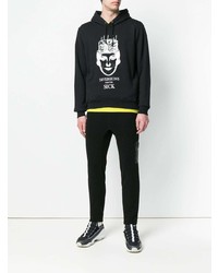 Мужской черно-белый худи с принтом от Undercover