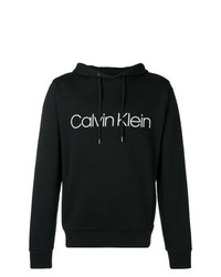 Мужской черно-белый худи с принтом от CK Calvin Klein
