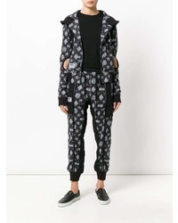 Женский черно-белый худи с принтом от Ktz