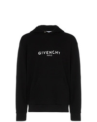 Мужской черно-белый худи с принтом от Givenchy