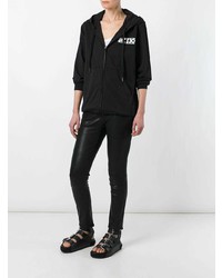 Женский черно-белый худи с принтом от Ktz