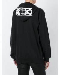 Женский черно-белый худи с принтом от Ktz