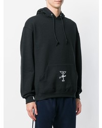 Мужской черно-белый худи с принтом от Alltimers