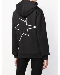 Женский черно-белый худи с принтом от Helmut Lang