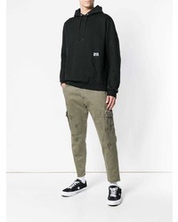 Мужской черно-белый худи с принтом от RtA