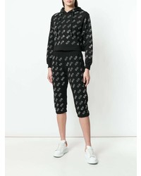 Женский черно-белый худи с принтом от Gcds