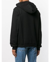 Мужской черно-белый худи с принтом от Maison Margiela