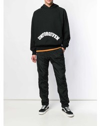 Мужской черно-белый худи с принтом от Warren Lotas