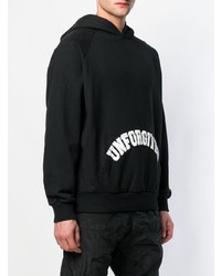 Мужской черно-белый худи с принтом от Warren Lotas