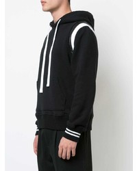 Мужской черно-белый худи с принтом от Amiri