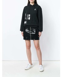 Женский черно-белый худи с принтом от Damir Doma