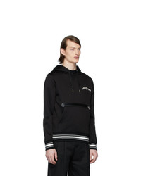 Мужской черно-белый худи от Alexander McQueen