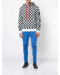 Мужской черно-белый худи от Amiri