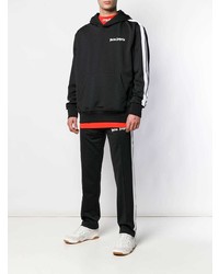 Мужской черно-белый худи от Palm Angels