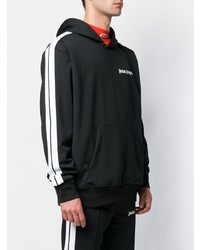 Мужской черно-белый худи от Palm Angels