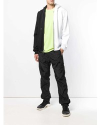 Мужской черно-белый худи от Stampd