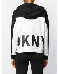 Женский черно-белый худи от DKNY