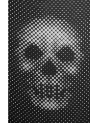 Женский черно-белый шарф в горошек от Alexander McQueen