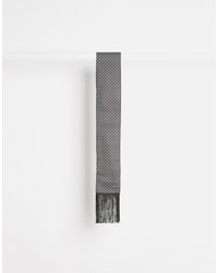 Мужской черно-белый шарф в горошек от Reclaimed Vintage