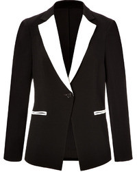 Черно-белый шелковый пиджак