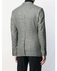 Мужской черно-белый шерстяной пиджак с узором "гусиные лапки" от Tom Ford