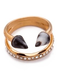 Черно-золотое кольцо от Vita Fede