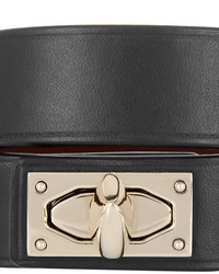 Черно-золотой кожаный браслет от Givenchy