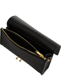 Черно-золотой кожаный клатч от Sophie Hulme