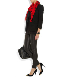 Черно-золотые замшевые туфли от Alexander McQueen