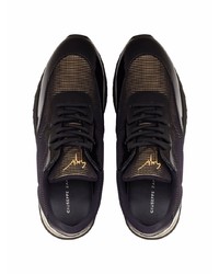 Мужские черно-золотые кроссовки от Giuseppe Zanotti